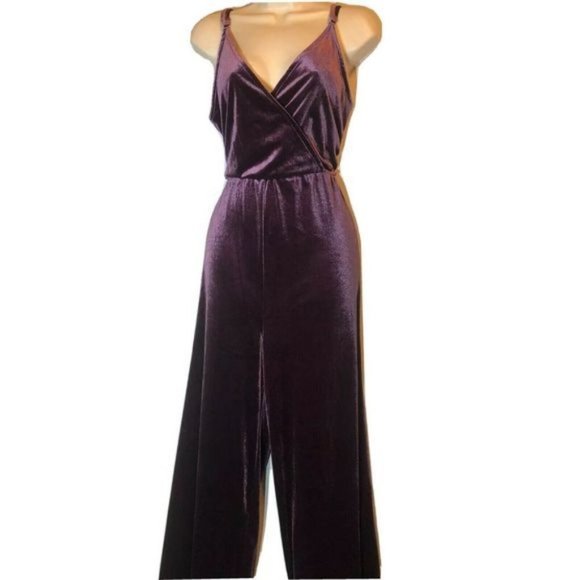 purple velvet pantsuit